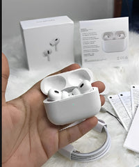 Airpods Pro 2 Noise Reduction Wireless Earbuds For Android And Ios/airpods | With Box | With Cable | (White)