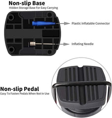 High Pressure Foot Air Pump – Heavy-Duty Mini Foot Pump for Bicycle, Ball, Scooter, Car & Inflatable Toys (Without Gauge) (Random Color)