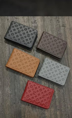Stylish LV Style Embossed Pattern Men's Wallet - Black