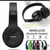 P47 Wireless Bluetooth On-Ear Headphones with Microphone (1 Piece – Random Color