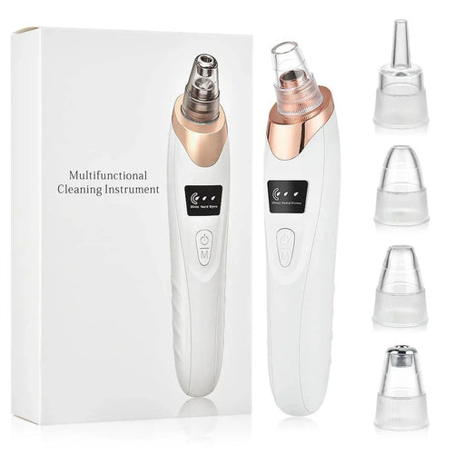 5in1 Blackhead Remover Machine Rechargeable | Face Vacuum Derma Suction With 5 Heads | Blackhead Removing Machine